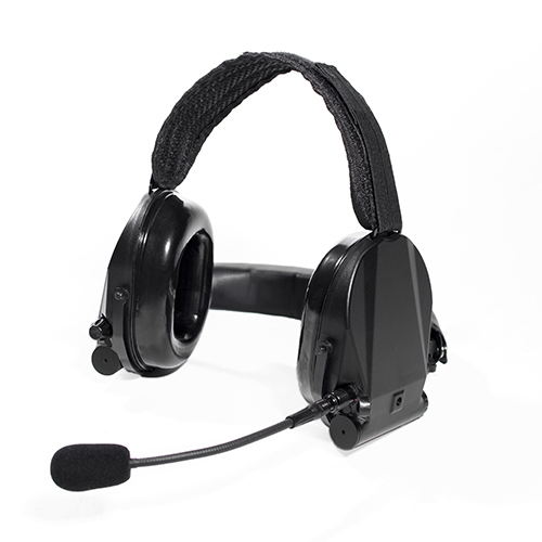 Neckband Headset with Ear Defends and talk through function