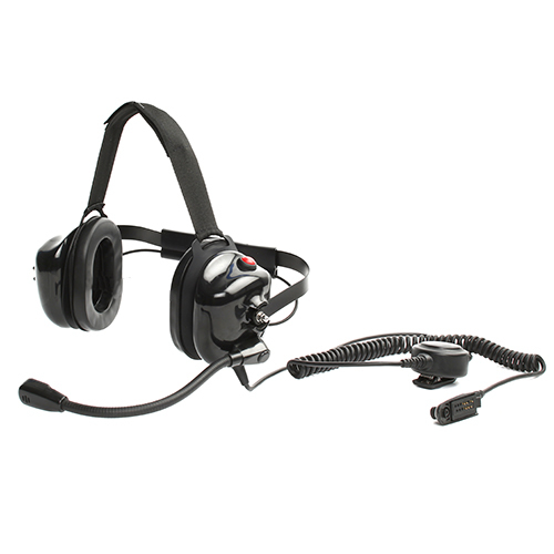 Neckband version work for helmet noise canceling headset with boom mic