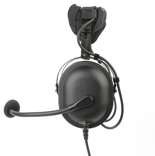 Heavy duty boom mic noise canceling headset