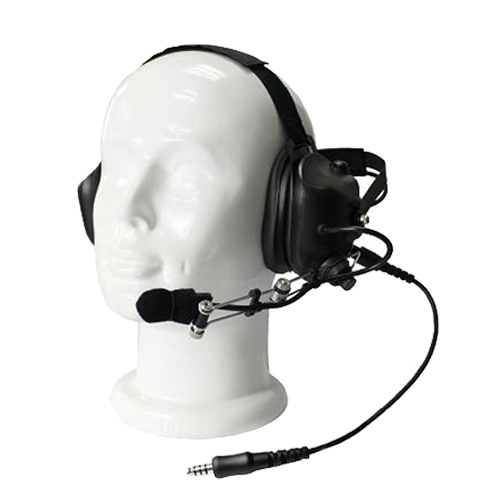 Flexible-mount metal frame 360 degree noise canceling headset