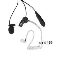 Pen style PTT three wire acoustic tube  earphone