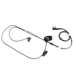 Noise cancelling earbone mic headset work under helmet