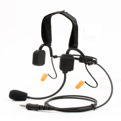 Tactical bone conduction headset with boom mic