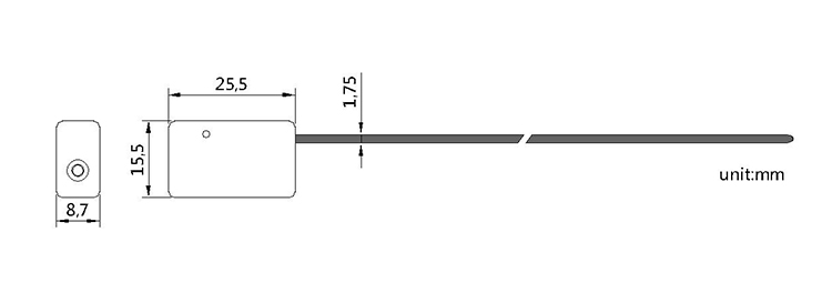 Nsulated wire rope cable seal CAD