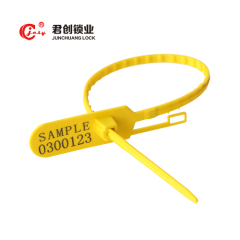 Adjustable length pull tight plastic seal JCPS308