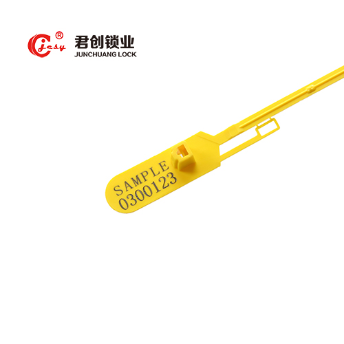 Adjustable length pull tight plastic seal JCPS308