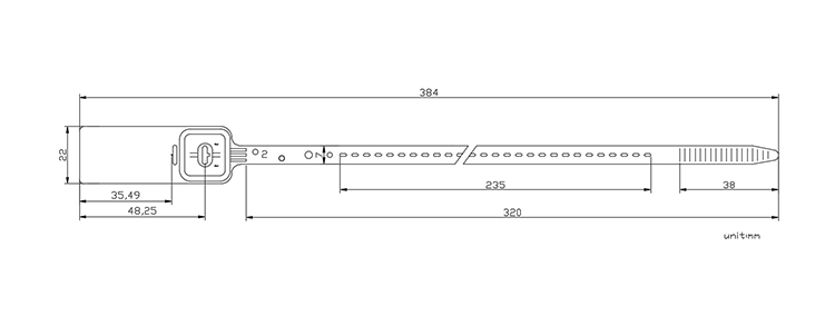 one piece plastic seal CAD