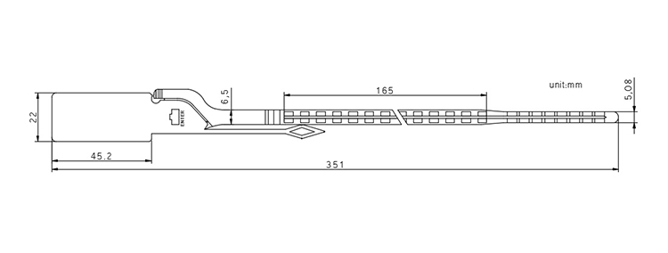 Aisposable plastic security seals CAD