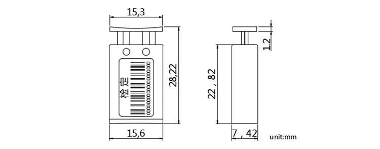 Meter security seals for gas meter CAD