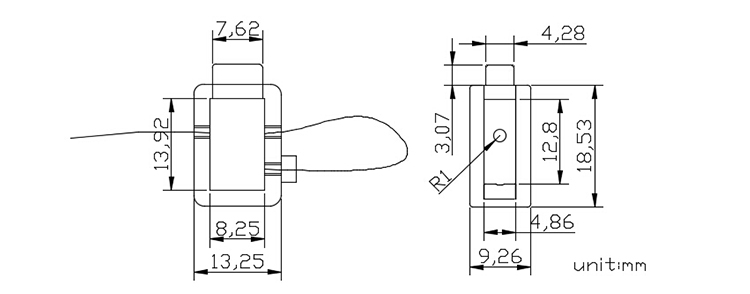electronic water meter seal  CAD