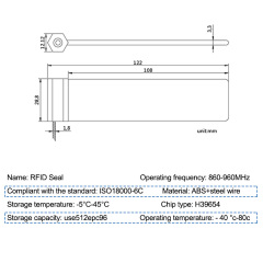 JCCS402 Cable wire seal rfid seal for container