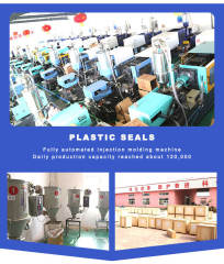 JCPS210 one time use plastic seal with metal insert