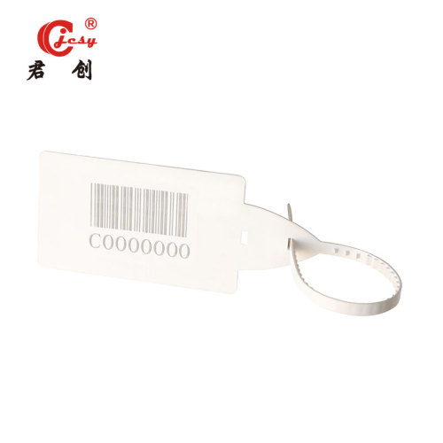 Selo de segurança de plástico de código de barras personalizado