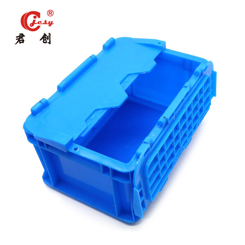 JCTB002 Supermarket use plastic storage turnover industrial plastic boxes with attached lid