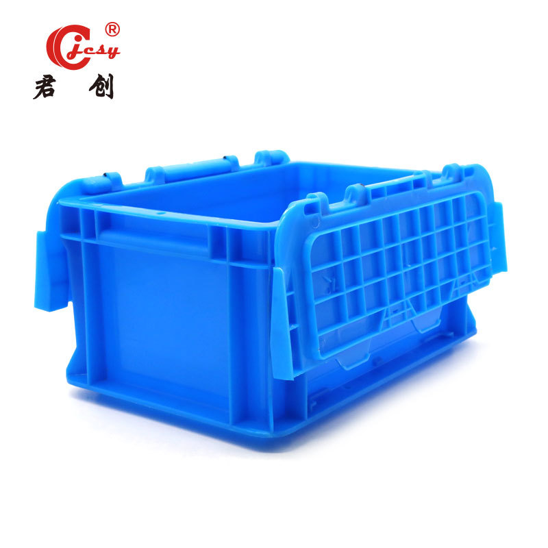 JCTB002 Supermarket use plastic storage turnover industrial plastic boxes with attached lid