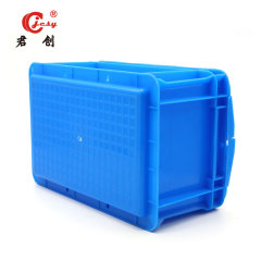 JCTB002 Supermarket use plastic storage turnover industrial plastic boxes with attached lid
