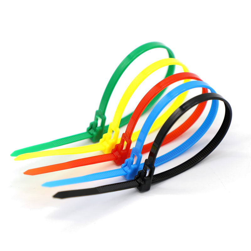 Verschiedene farben der identifikation kabelbinder mehrweg kabelbinder