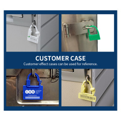 Custom color plastic padlock security seal JCPL005