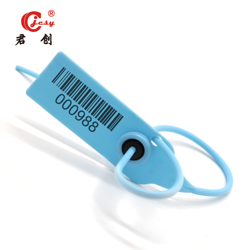 Adjustable barcoded plastic seals with serial number JCPS006