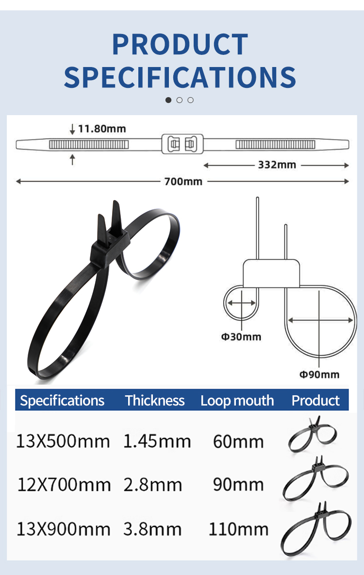 Double Loop Cable Ties