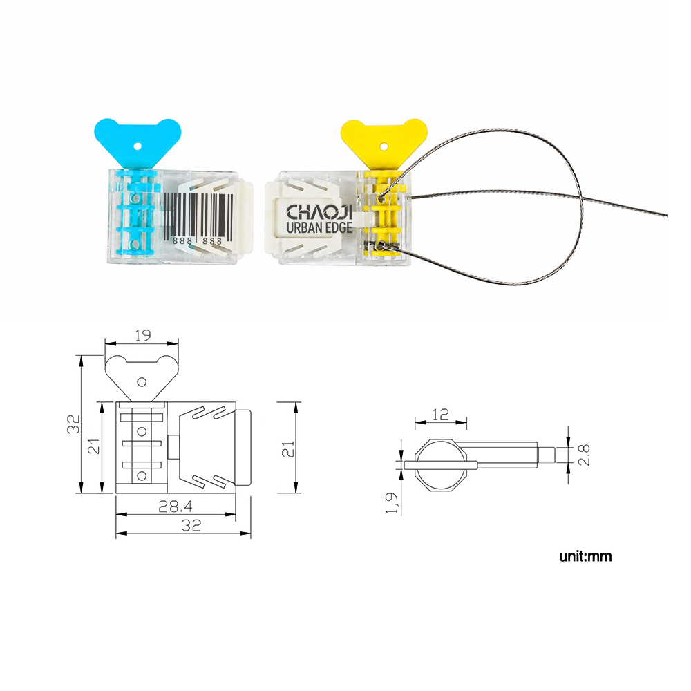 JCMS030 Electric Water Meter Seals On The Meter Roto Seal