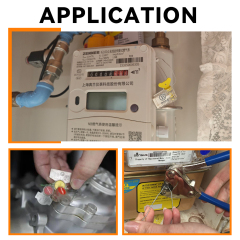 JCMS030 Electric Water Meter Seals On The Meter Roto Seal