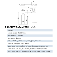 JCMS204 d'étanchéité en plastique de mètre d'eau