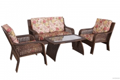 outdoor furniture rattan set table chair double sofa single sofa