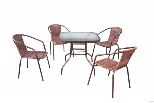 outdoor furniture rattan set table chair