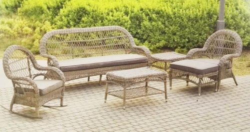 outdoor furniture rattan set table chair double sofa single sofa