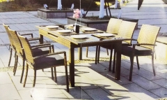 outdoor furniture rattan set table chair