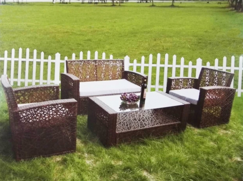 outdoor furniture rattan set table chair double sofa single sofa