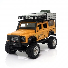 SG2801 Metal RC Crawler 1/28 Full Scale 2.4G 4WD Remote Control Car - Yellow