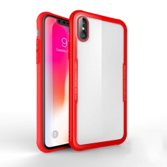 Ultra Thin Slim Fit Flexible Soft TPU+Tempered Glass Transparent Crystal Clear Cover Case for iPhone X/XS