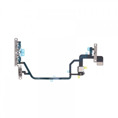 For iPhone XR Power and Volume Flex Cable with Brackets Replacement