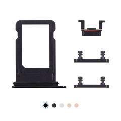 For iPhone 7 Plus Side Buttons Set With Sim Card Tray Replacement