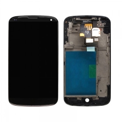LCD & Digitizer Frame Assembly For Google Nexus 4 -Black