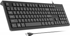 Jack Telecom Computer Keyboard Wired, Plug Play USB Keyboard