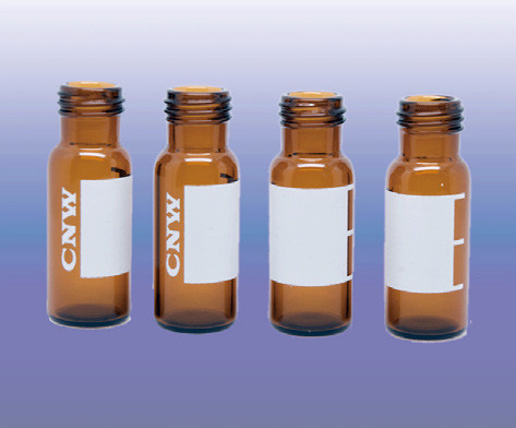 9mm Thread screw neck vial, 32x11.6mm, clear glass, white graduation line and marking spot, Borosilicate type 70