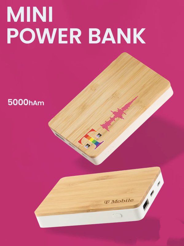 Bamboo and RABS Power Bank 5000mAh