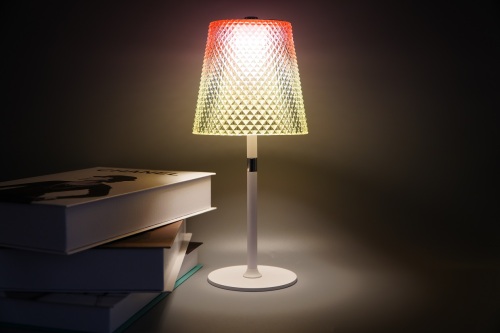 Oblique grid lamp