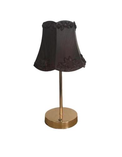 Hexagonal flower wood patten lamp