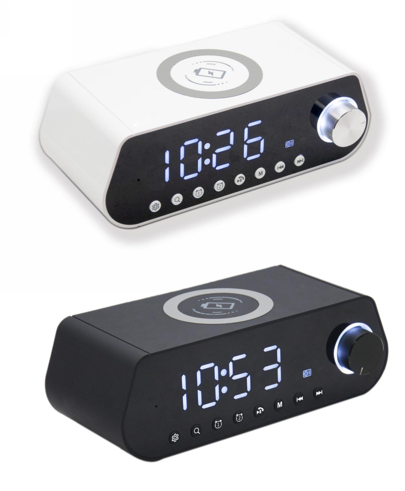 New Two Way Alarm Clock Radio With Bluetooth,Alarm Clock Radio