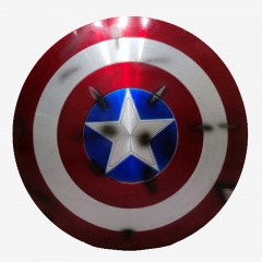 Avengers Endgame Captain America Steve Rogers Shield Cosplay Prop Aluminium Metal Battle Damage Unibuy