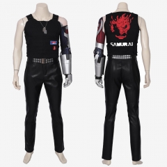 Cyberpunk 2077 Johnny Silverhand Costume Cosplay Suit Keanu Reeves Version 1 Unibuy
