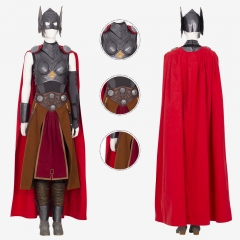 Thor 4 Love and Thunder Jane Foster Costumes Cosplay Suit with Cloak