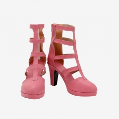 Aerith Gainsbrough Shoes Cosplay Final Fantasy VII Remake Women Boots Pink Unibuy