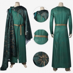 Elrond Costume Cosplay Suit The Lord of the Rings: The Rings of Power Green Cloak Unibuy