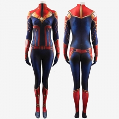Captain Marvel Suit Costume Cosplay Carol Danvers Jumpsuit Bodysuit For Kids Adult Unibuy