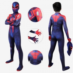 Spiderman 2099 Bodysuit Costume Cosplay Kids Spider-Man: Across The Spider-Verse Unibuy